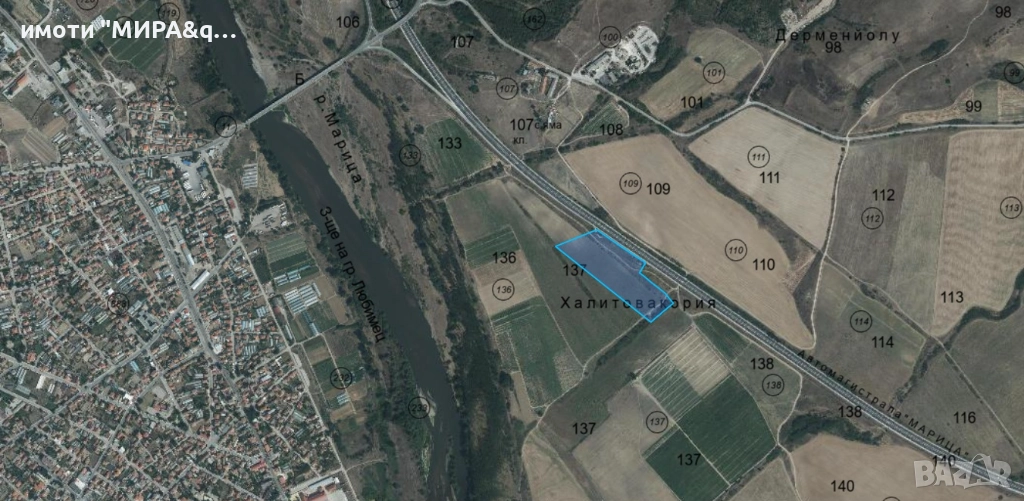 Парцел за инвестиция обл. Хасково, общ. Любимец, с. Георги Добрево, м. „Халитова кория“, снимка 1