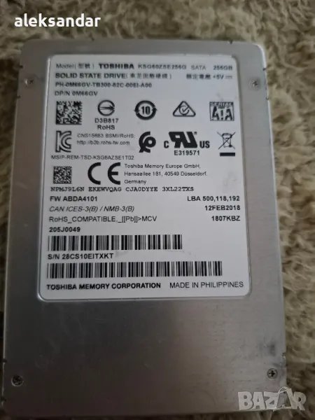 SSD Toshiba 256GB SG6 , снимка 1