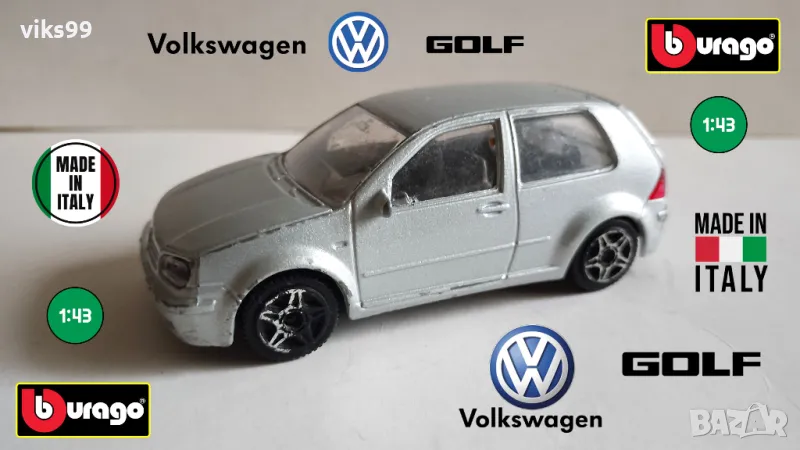 Bburago Volkswagen Golf IV '98 - Made in Italy 1:43, снимка 1