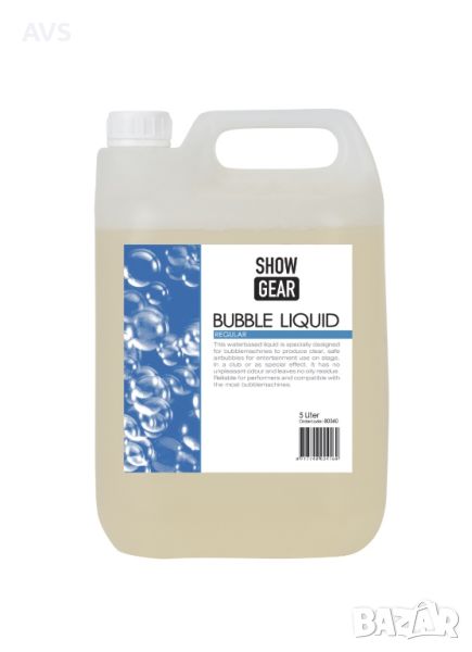Течност за балончета 5L Showtec Bubble Liquid Fluid, снимка 1