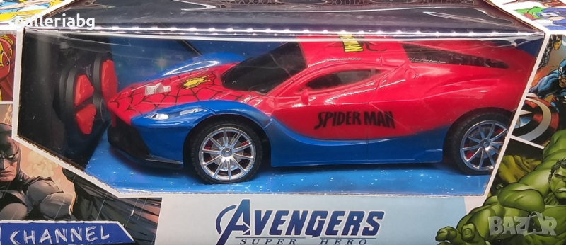 Спортна кола на Spiderman с дистанционно управление , снимка 1