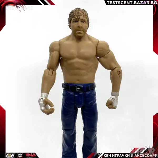 Екшън фигура WWE Jon Moxley Dean Ambrose Дийн Амброуз Basic Wrestlemania играчка WWE AEW, снимка 1