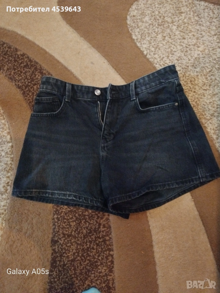 Дамски черни панталонки на Зара размер S, снимка 1