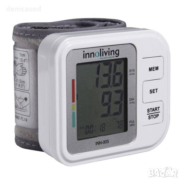 Електронен апарат за измерване на кръвно налягане INNOFIT INN-005 , снимка 1