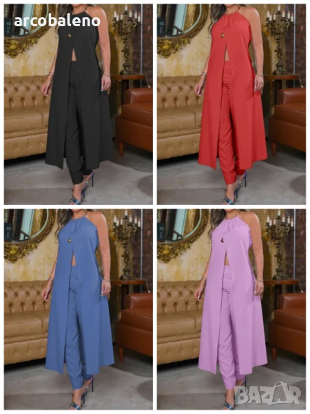 Дамски моден летен комплект от две части, 4цвята  , снимка 1
