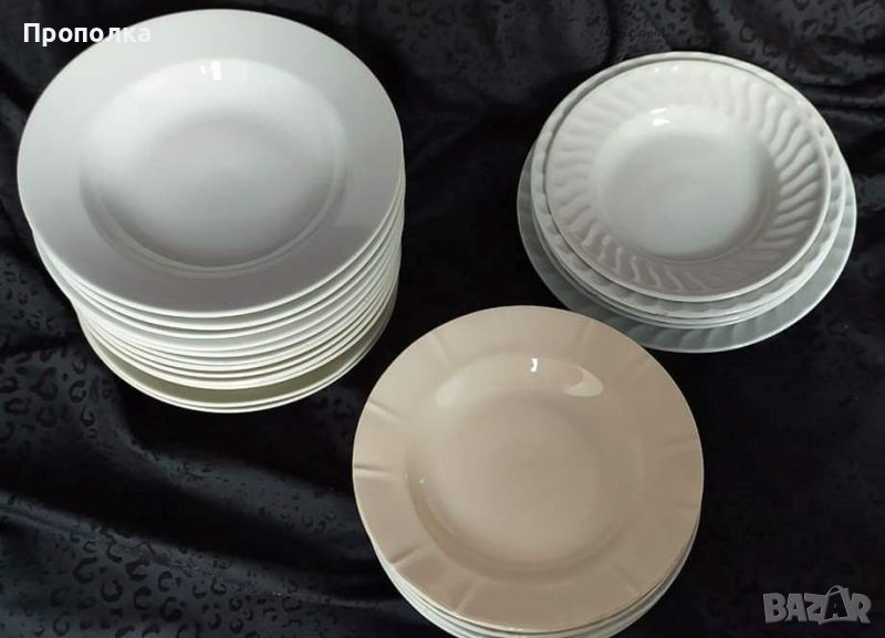 Пет вида бели чинии Номерирани на снимки, снимка 1