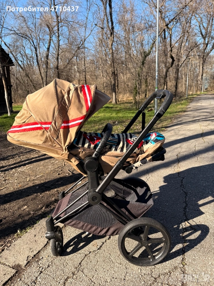 Cybex Priam 3 Karolina Kurkova + зимен чувал , снимка 1