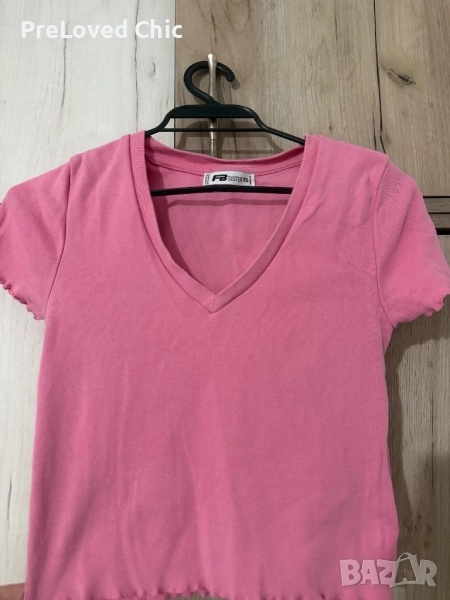 Къса розова блуза , снимка 1