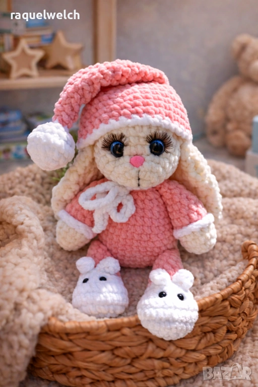 Ръчно Изплетено Зайче "Амигуруми", снимка 1