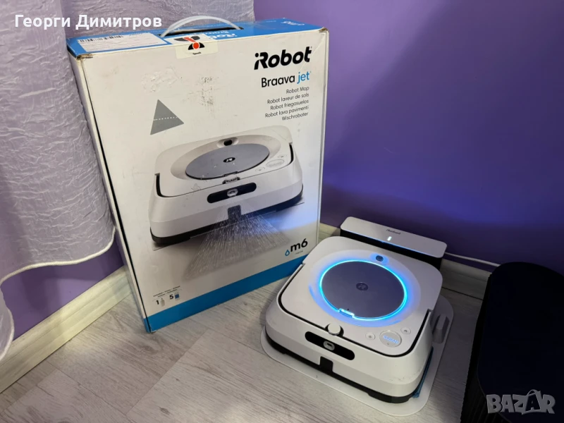 Braava Jet m6 робот - моп за сухо и мокро почистване iRobot Roomba, снимка 1