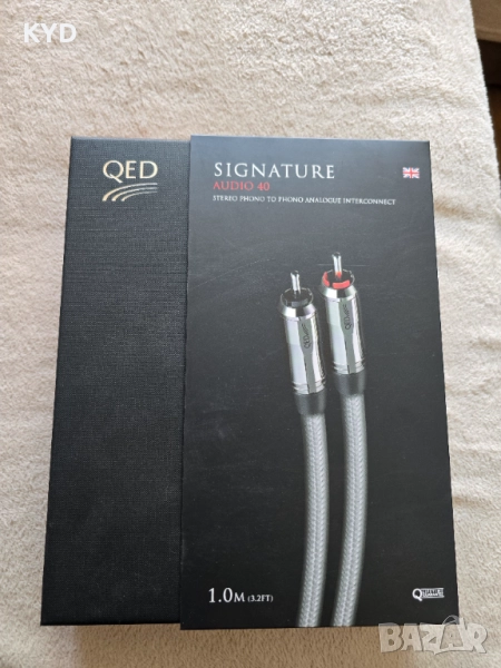 Продавам RCA кабел QED Signature Audio 40 - 1м, снимка 1