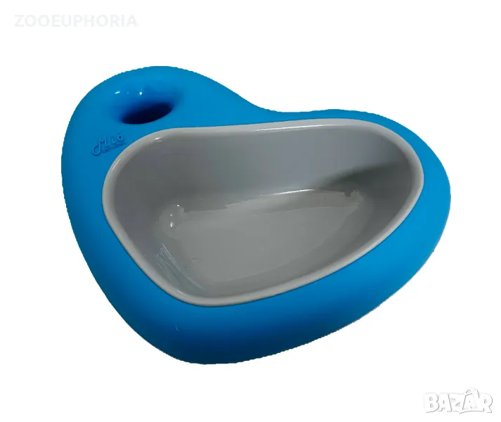 Купичка за храна и вода сърце MIO - синя 29/22/6.5 см, снимка 1