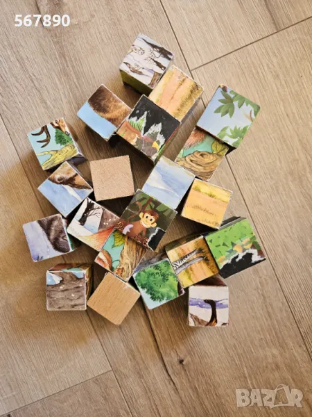 Дървени кубчета, снимка 1