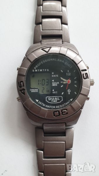 Кварцов мъжки часовник Ana-digit с две времена, снимка 1