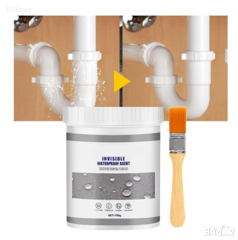 Водоустойчиво лепило за хидроизолация, нано спрей лепило против течове 100гр, снимка 1