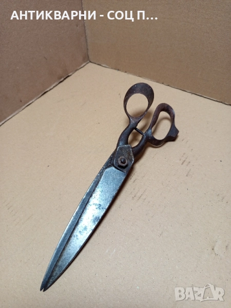Стара Немска Кожарска Ножица., снимка 1