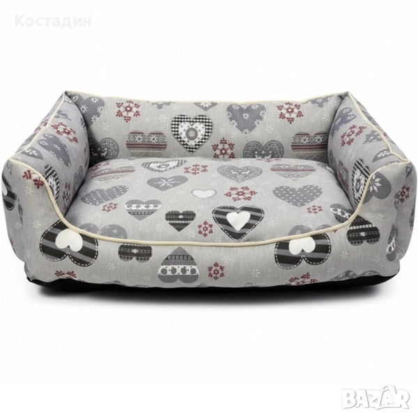 Легло за Кучета - 55см/45см/15см - Сива разцветка, снимка 1