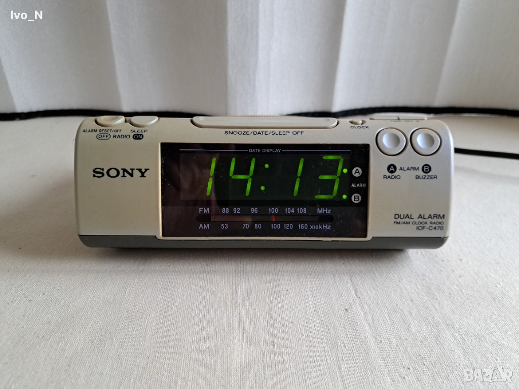 Радио часовник Sony ICF-C470., снимка 1