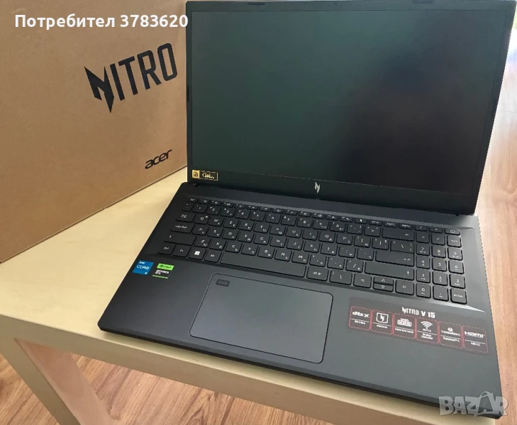 Acer Nitro V15 Gaming ANV15-51-55LV, 15.6", Full HD, Intel Core i5-13420H (2.1/4.6 GHz, 12M), NVIDIA, снимка 1