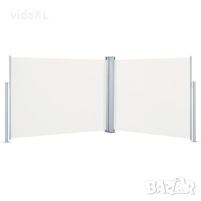 vidaXL Прибираща се странична тента, кремава, 140x1000 см（SKU:48485, снимка 1