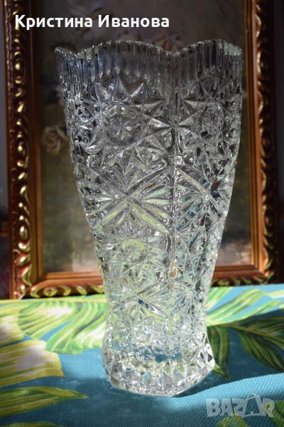 Голяма кристална ваза, снимка 1