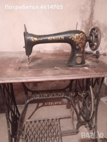 Шевна машина ,, Сингер "крачна ретро, снимка 1