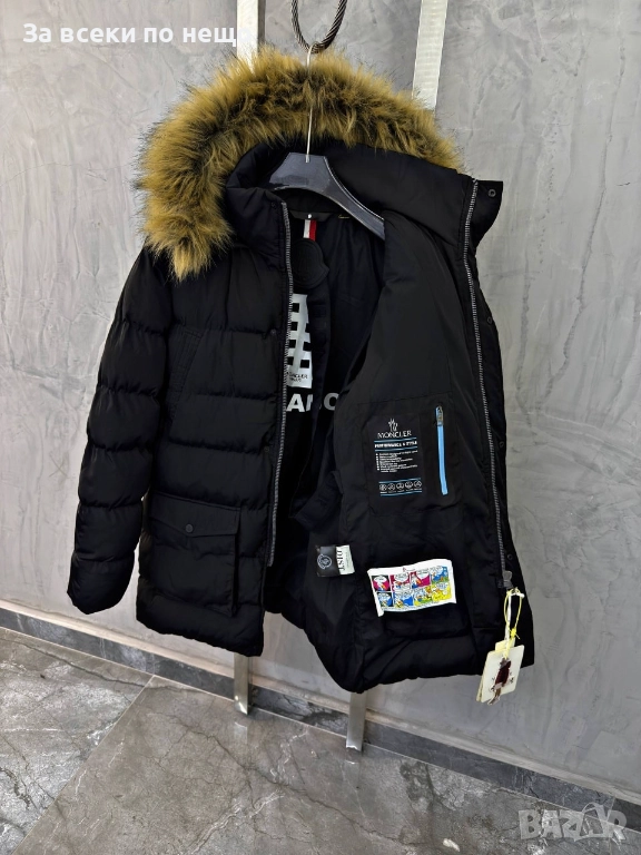 Moncler Мъжко Черно Зимно Яке Монклер Код A. Style-3, снимка 1