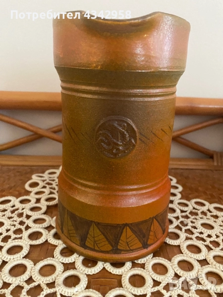 Vintage керамична гарафа « Garavelli Siena Majolica»., снимка 1