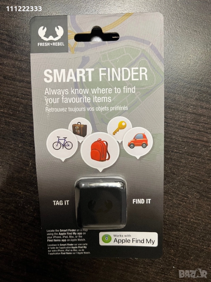 GPS тракер за вещи – работи с Apple Find My, снимка 1