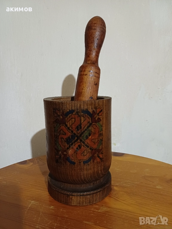 Стар хаван с чукало , снимка 1