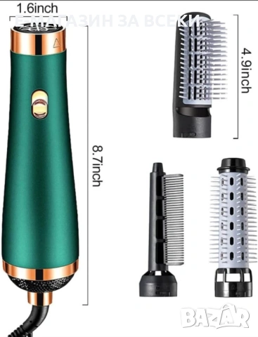 Сешоар с три накрайника, снимка 6 - Продукти за коса - 53943446