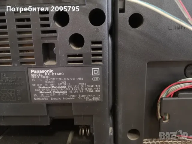 Panasonic rx-dt680, снимка 8 - Радиокасетофони, транзистори - 47391900