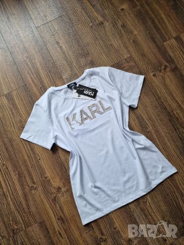 Страхотна дамска тениска KARL LAGERFELD нова с етикет, размер S / M ,L , XL, 2XL, снимка 5 - Тениски - 46049462