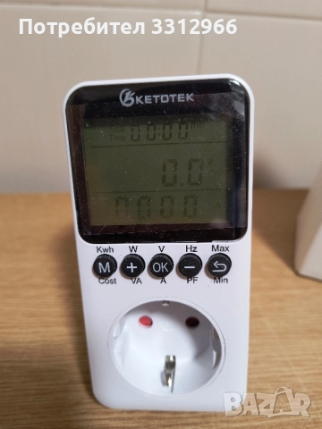 KETOTEK Измервател на консумация на енергия, снимка 2 - Друга електроника - 52147798