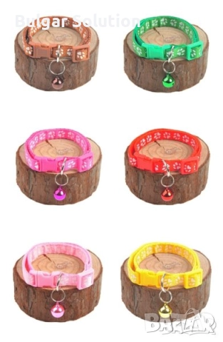 🐈😻🐈‍⬛🐕 Каишка за Домашен любимец със звънче и лапички - за котка или малко куче 🐶, снимка 11 - За котки - 52597095