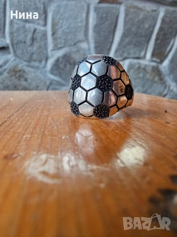 Мъжки сребърен пръстен, снимка 2 - Пръстени - 51316787