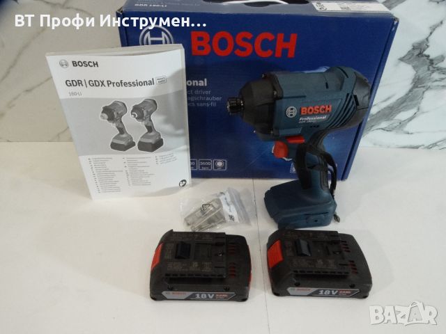 Ново - Bosch GDR 180-LI / 2 x 2.0 Ah - Импакт драйвер