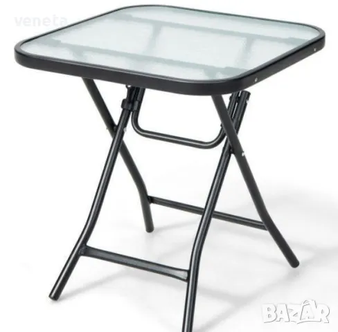 18-инчова квадратна бистро маса за вътрешен двор с неръждаема рамка , снимка 6 - Градински мебели, декорация  - 50022419