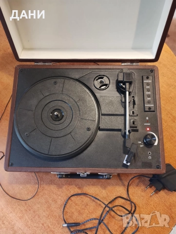 грамофон, вълшебно куфарче с презапис от него на флашка , блутут.Изход към усилвател, снимка 7 - Грамофони - 52647561