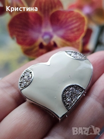 Красив сребърен комплект, снимка 5 - Бижутерийни комплекти - 52332268