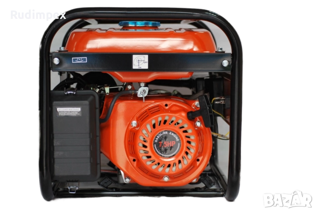 Генератор за ток 3.5 kW, 7.5 HP, бензинов, монофазен, AVR, ръчен стартер, 100% медни намотки, в нали, снимка 6 - Генератори - 49843186