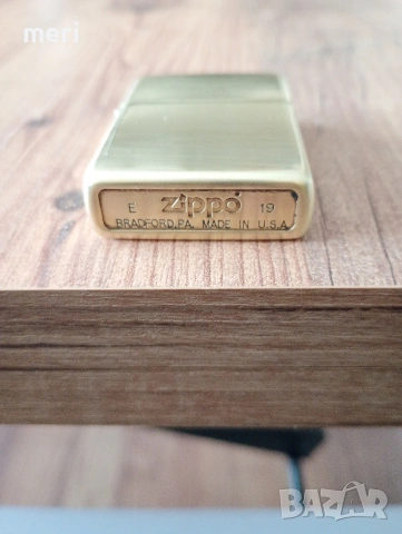 zippo original E 19 brass 