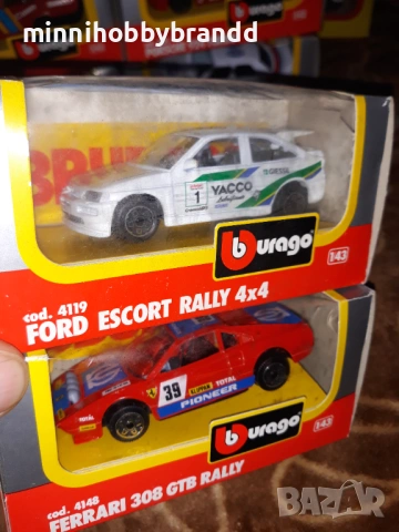 Bmw Ford Renault Peugeot Ferrari Porsche Lancia 1.43 Burago , снимка 9 - Колекции - 53658376