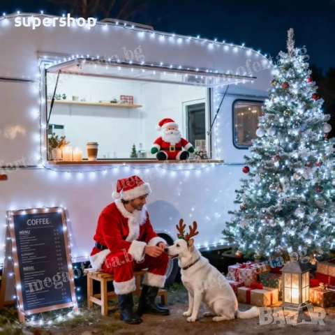 Светещ Коледен Гирлянд 50м. с 250 светодиода и 8 режима на светене , снимка 16 - Други - 52332112