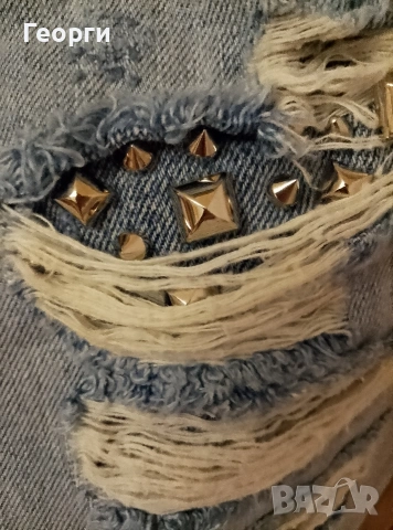 Оригинални дамски дънки Philipp Plein, снимка 2 - Дънки - 53976760