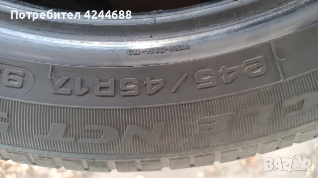 4 броя летни гуми GOODYEAR 245/45/17, снимка 3 - Гуми и джанти - 47470851