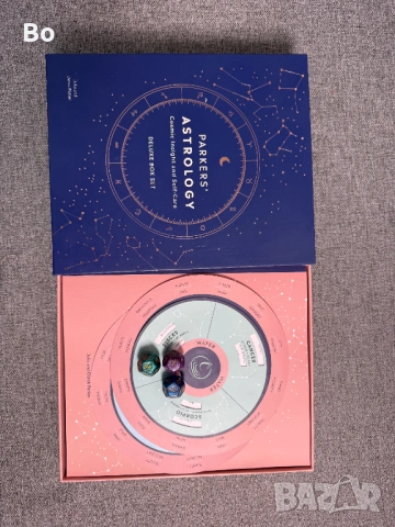 Parkers’ Astrology Deluxe Box Set – комплект за астрология, снимка 6 - Карти за игра - 53415061