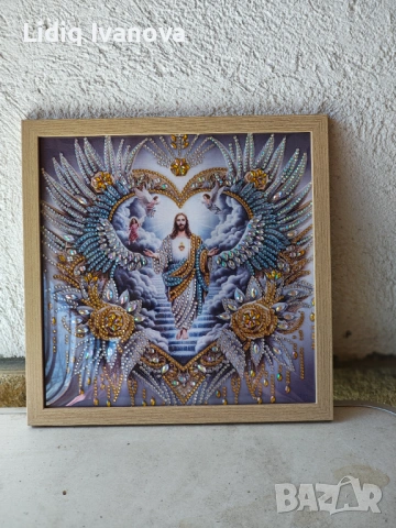 Готов частично облепен диамантен гоблен , снимка 3 - Гоблени - 53828373