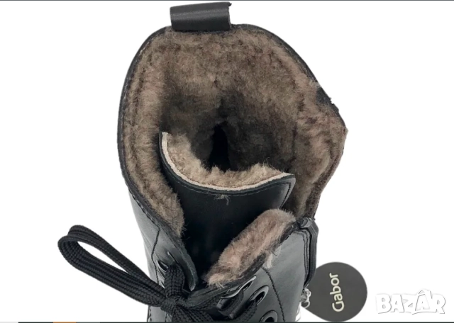 кожени обувки / боти Gabor Genoa с овча кожа . размер 6=39 , снимка 2 - Дамски боти - 52493830