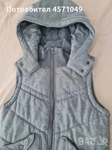 Дебел сив елек, снимка 5 - Елеци - 51458019